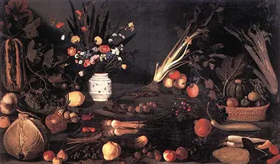 Still Life with Flowers and Fruit Caravaggio